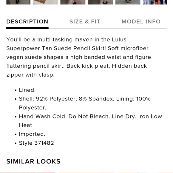 Lulu's Superpower Tan Suede Pencil Skirt - Picture 4 of 8